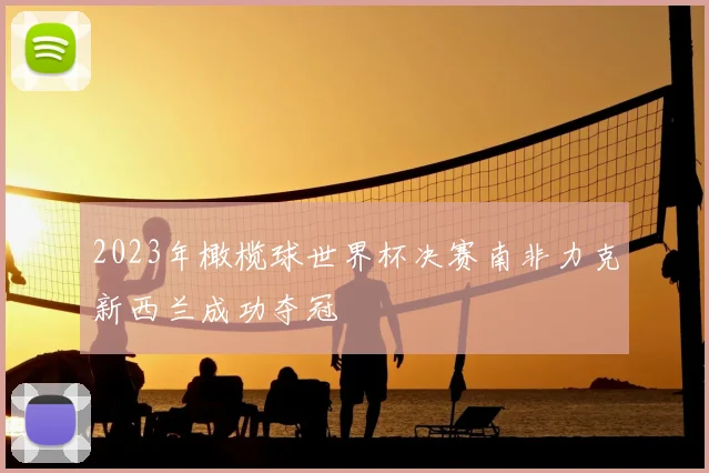 2023年橄榄球世界杯决赛南非力克新西兰成功夺冠